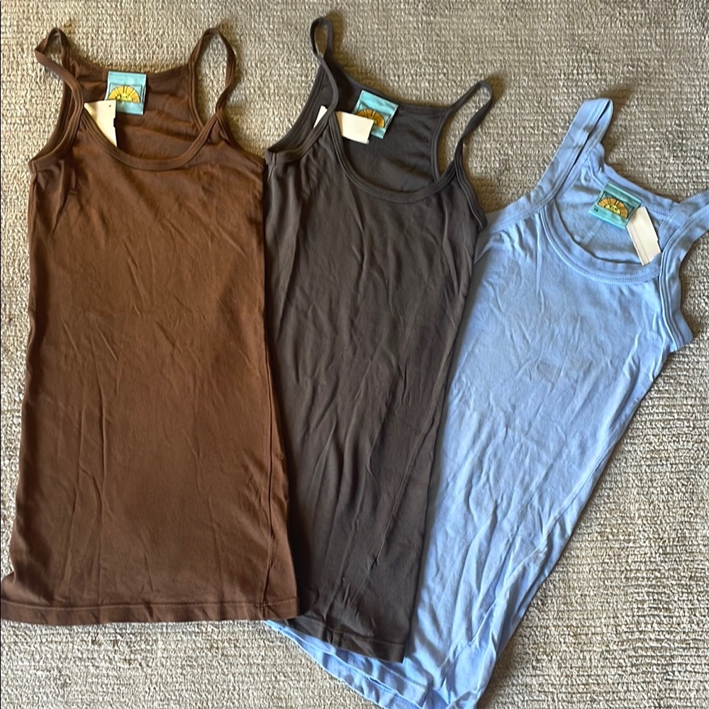 C&C California Tank Tops - Brown, Blue, and Gray